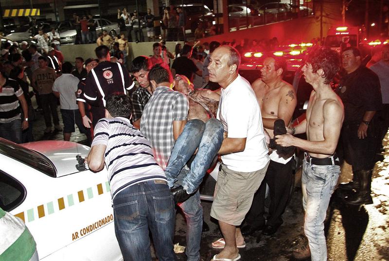 Incendio en dicoteca de Brasil