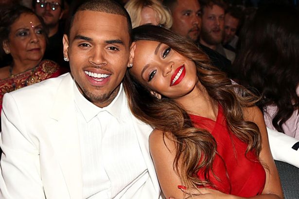 Rihanna+with+Chris+Brown