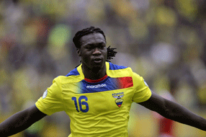 Felipe Caicedo jugador de la selección de Ecuador