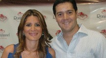 Carlos Luis Andrade junto a su esposa Gaby Diaz