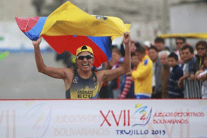 Ecuador logra oro en Triatlón en los Bolivarianos