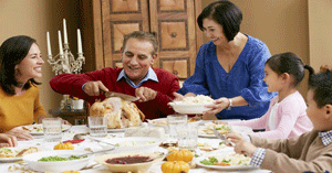 Cena de Acción de Gracias en América Latina