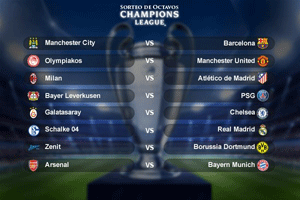 Sorteo de los octavos de la final de la Champions League