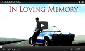  Video que rinde homenaje a Paul Walker