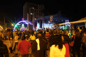 Encendido de las luces de Navidad en las Naciones Unidas