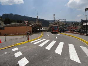 Nueva señalización en la avenida Pichincha