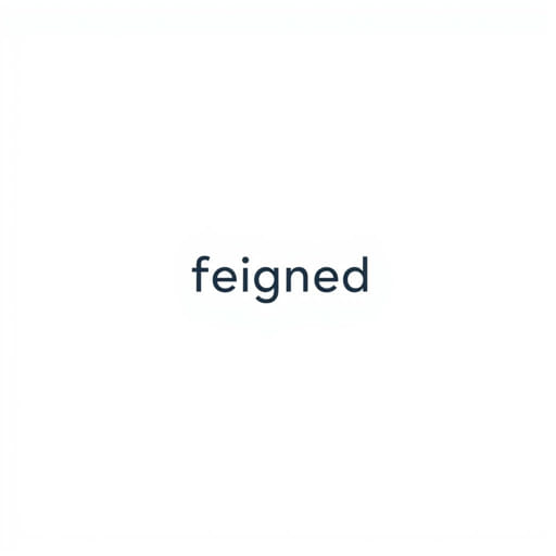 The Word Feigned Means