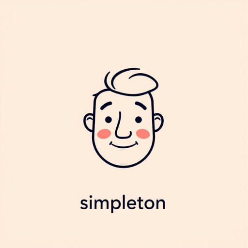 The Word Simpleton Means