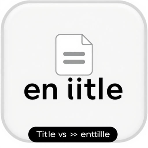 Title Vs Entitle Difference
