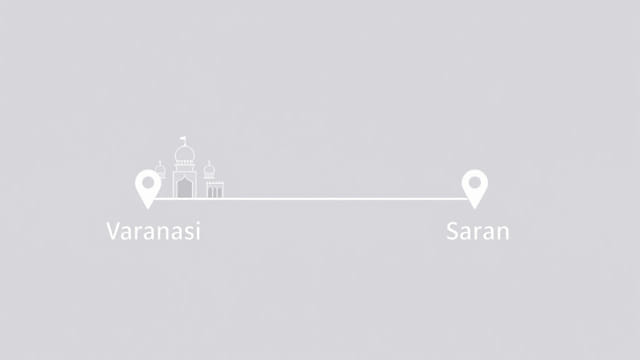 Varanasi To Saran Distance