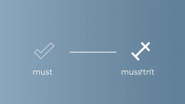 Verbo Must Y Mustn'T