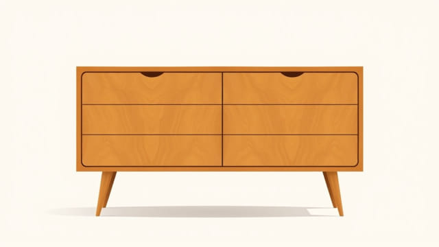 Vintage Birdseye Maple Dresser