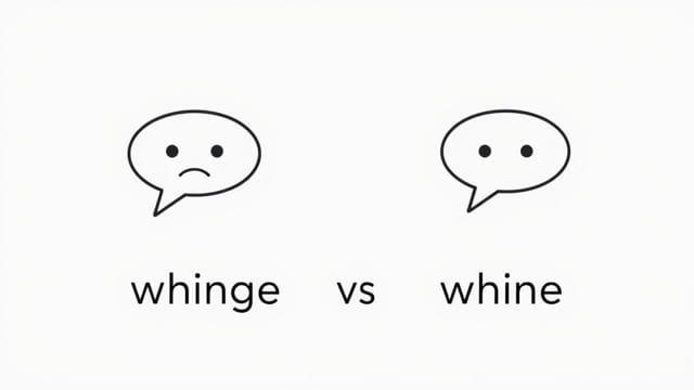 Whinge Vs Whine Difference