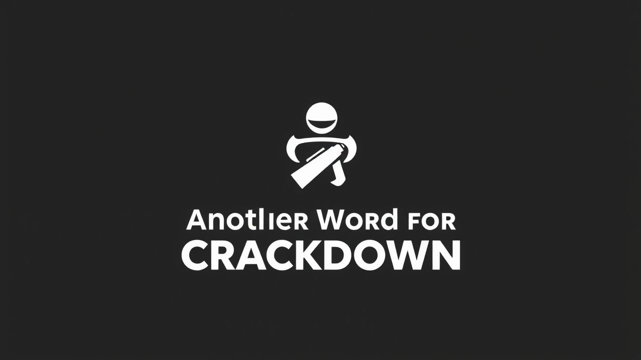 Another Word for Crackdown