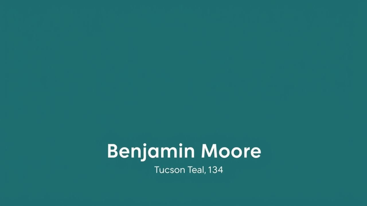Benjamin Moore Tucson Teal
