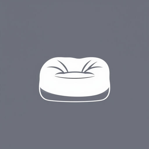 eliza square beanbag chair