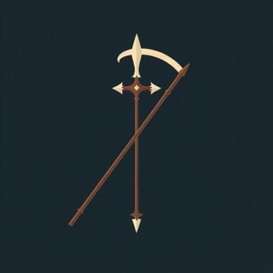 Glaive Halberd Quarterstaff Or Spear