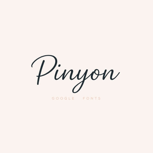 Google Fonts Pinyon Script