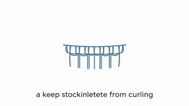 Keep Stockinette From Curling