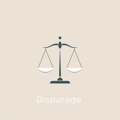 Legal definition of disparage