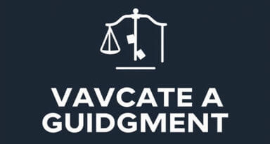 Reasons To Vacate A Judgement California