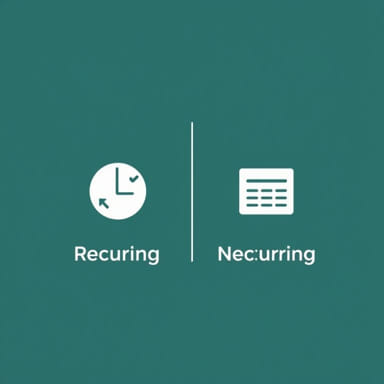 Recurring And Nonrecurring Expenses