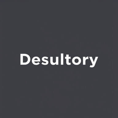 Sentence With The Word Desultory