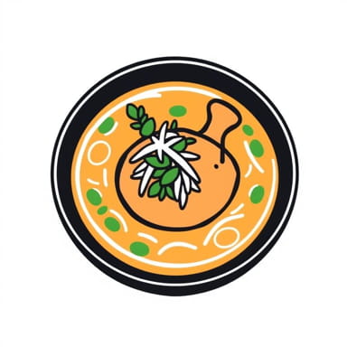 Soup With Shredded Chicken