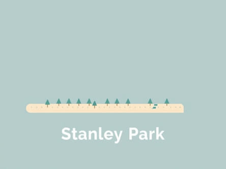 Stanley Park Seawall Map