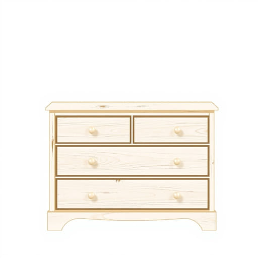 Vintage Scrubbed Pine Dresser