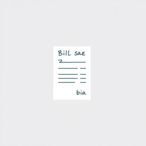 A Bill Of Sale That Is Handwritten Is