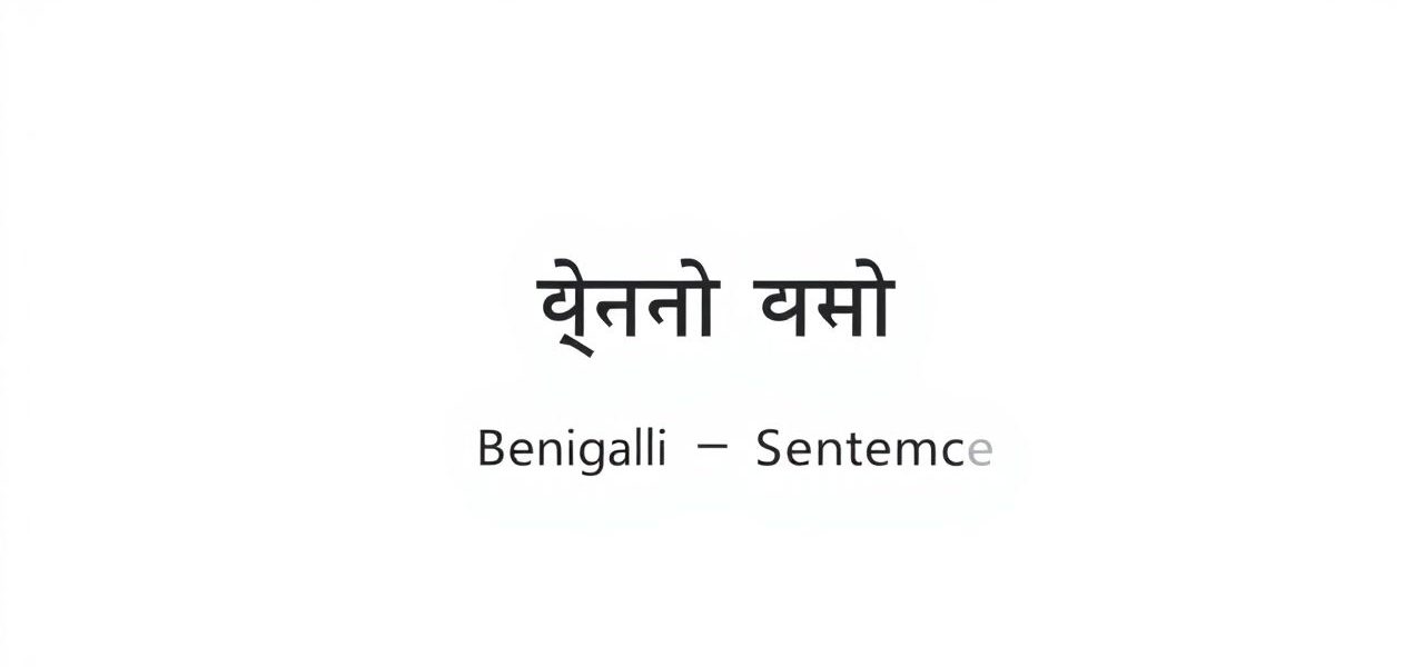 Bengali Sentence Meaning In English