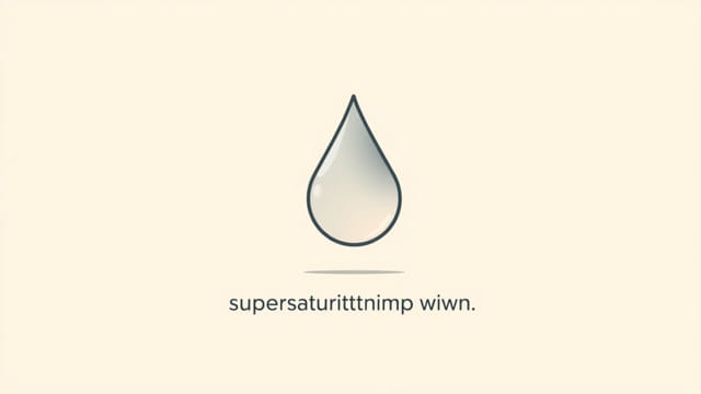 Define Supersaturation Growth Mechanism