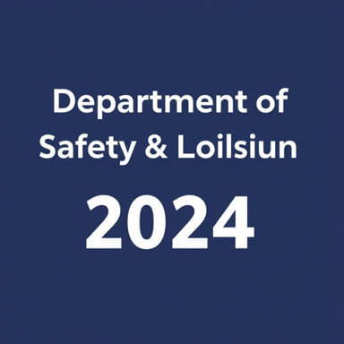 Department Of Safety And Liaison Vacancies 2024