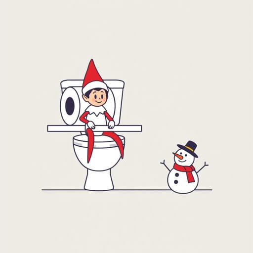 Elf On The Shelf Toilet Paper Snowman