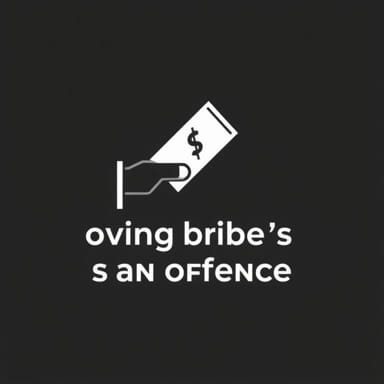 Giving Bribe Is An Offence