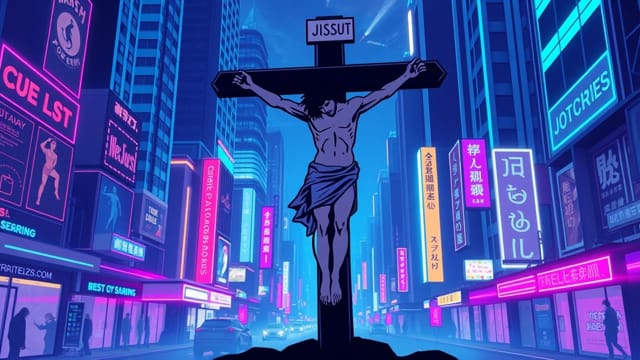 Let Joshua Crucify Himself Cyberpunk