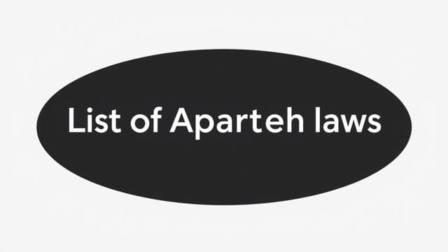 List Of Apartheid Laws Pdf