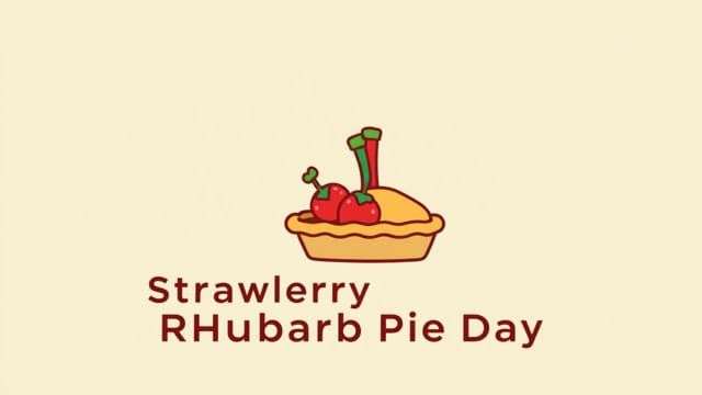 National Strawberry Rhubarb Pie Day